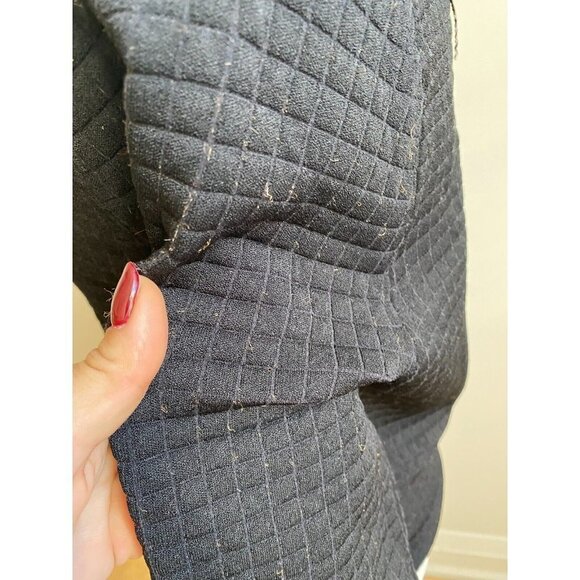 PROENZA Schouler Women Square Neck Quilted Sweater Sz XL White Label - Picture 6 of 10